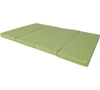 Matelas pliant 180 x 120 x 8 cm - 1229 - Pliable 4 parties, voyage, camping, invités, housse amovible et lavable, facile à transporter