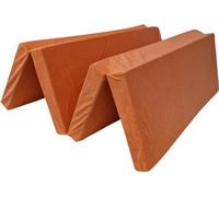 Matelas pliant 180 x 120 x 8 cm - 1333 - Pliable 4 parties, voyage, camping, invités, housse amovible et lavable, facile à transporter