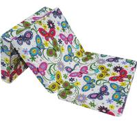 Matelas pliant 195x65x10 cm - 082Garden, 3 segments, à fleurs, de voyage, portable, confortable, pour les invités