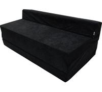 Matelas pliant 200 x 120 x 10 cm - 0001 - 3 parties avec appui-tête, se transforme en sofa, housse amovible lavable