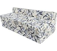 Matelas pliant 200 x 120 x 10 cm - B009 - 3 parties avec appui-tête, se transforme en sofa, housse amovible lavable