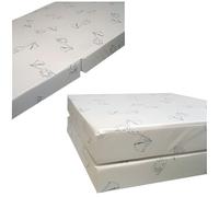 Coupey Matelas pliant déhoussable 60 x 120 cm Bébé Mixte 5 cm Blanc 20 kg/m³