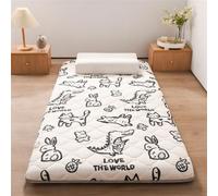 Matelas Pliant Japonais, futon Tapis de Sol étudiant Dortoir Confort Portable Doux et Respirant Tatami Futon Mat Matelas d'invité pour Le Camping à la Maison (Color : B, Size : 90 * 200cm)