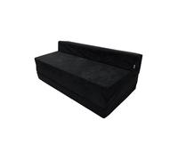Matelas pliant sofa Natalia Spzoo - Noir - 120x200 cm - Mousse polyuréthane - Déhoussable