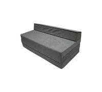Matelas pliant 200 x 120 x 10 cm - 1008 - 3 parties avec appui-tête, se transforme en sofa, housse amovible lavable