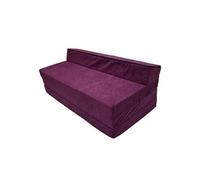 Natalia Spzoo Matelas Pliant Sofa pour Adultes et Enfants, Choix des Couleurs 200 cm de Long sélection des Couleurs (Violet)