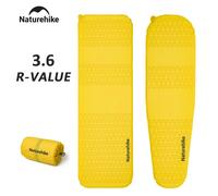 Matelas pneumatique Naturehike 3.6 R-value, matelas pneumatique auto-gonflant pour le camping, matelas pneumatique ultraléger et portable, tapis de couchage gonflable Square 183x53cm