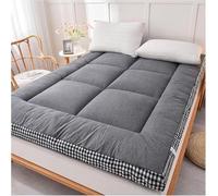 Matelas Portable Pliable Doux,Matelas De Sol Simple,Tapis Enroulable for lit futon for Un Sommeil Confortable,Pleine Taille, très épais(Gray,Single(90 * 200cm))