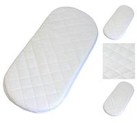Matelas pour bébé avec housse matelassée à coins arrondis pour landau Venicci 75 x 32 cm