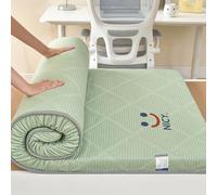 Matelas pour Dortoir, Futon Japonais, 5 cm d'Épaisseur, en Mousse Haute Densité, Pliable, pour Simple/Jumeau/Grand/Très Grand Lit (Vert, 180 x 200 cm)