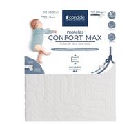 Matelas Pour Lit Bébé Confort Max - Confort Généreux - Déhoussable À 360° Blanc 60X120