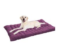 Matelas pour lit de Chien très Grand Format XL/XXL, Lavable apaisant pour Cage de Chien résistant Anti-anxiété lit pour Chien de Grande Taille (Violet,80x60CM)