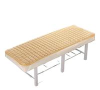 Matelas Pour Lit De Massage Matelas de beauté avec trous/sans trous Massage et physiothérapie Tuina salon fin antidérapant(Camel Thin No Hole,190cm70cm)