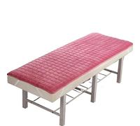 Matelas Pour Lit De Massage Matelas de beauté avec trous/sans trous Massage et physiothérapie Tuina salon fin antidérapant(Peach Red Thin No Hole,190cm80cm)