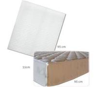 Matelas pour lit parc carré 95x95 11cm Blanc G