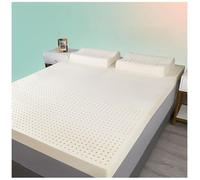 Matelas Queen Latex 7,5 cm d'épaisseur, 150 x 200 cm, solution confortable pour les hôtels et les familles, taille individuelle, idéal pour un meilleur sommeil, surmatelas durable et offrant un bon