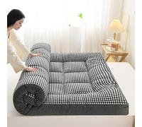Matelas Queen Portable, Tapis de Camping Pliable, Matelas de Couchage pour invités Pleine Grandeur, Matelas matelassé pour Fauteuil inclinable, canapé, dortoir étudiant