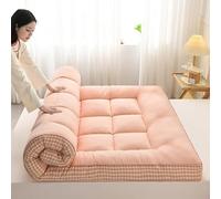 Matelas Queen Portable, Tapis de Camping Pliable, Matelas de Couchage pour invités Pleine Grandeur, Matelas matelassé pour Fauteuil inclinable, canapé, dortoir étudiant