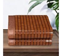 Matelas rafraîchissant en bambou traditionnel chinois en rotin - Matelas d'été respirant et pliable pour lits jumeaux, deux places et grands lits (200 x 220 cm)