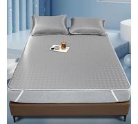 Matelas rafraîchissant en soie glacée d'été, matelas rafraîchissant en rotin, surmatelas taille queen, matelas pliable en rotin, tapis carbonisé respirant (90 x 195 cm)