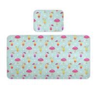 Matelas rafraîchissant pour lit de bébé - 71,1 x 132,1 cm - Lavable - Pare-soleil d'été coloré - Pour enfants et adultes