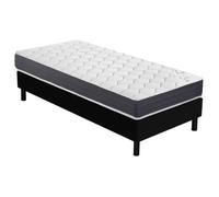 Matelas Ramage + sommier Newkit - 90x190 - Ressorts - Hauteur 25 cm - Soutien ferme