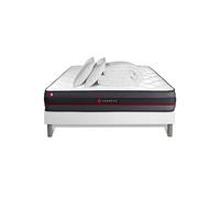 Pack Prêt A Dormir 160x200 Matelas Regen A Memoire De Forme + Sommier Kit Blanc + Couette 260x240cm + 2 Oreillers 60x40cm