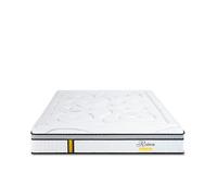 Matelas Reina 2.0 - Hybride ressorts ensachés + mémoire de forme - Équilibré - 26 cm - 90x190 cm