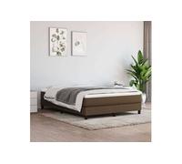 vidaXL Matelas de lit à ressorts ensachés Marron foncé 140x190x20 cm