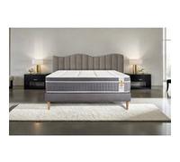 Matelas 140 x 190 cm Trente - Ressorts ensachés et mémoire de forme - Ep. 30 cm - Equilibré - 7 zones de confort