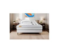 Matelas ressort 140x200 cm accueil enveloppant soutien medium épaisseur 26 cm 5 zones + oreiller(s)