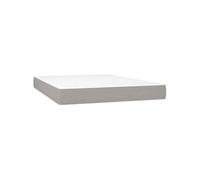 vidaXL Matelas de lit à ressorts ensachés Gris clair 140x200x20 cm