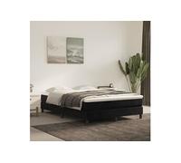 vidaXL Matelas de lit à ressorts ensachés Noir 140x200x20 cm Velours