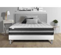 Matelas ressort 150x190 cm accueil enveloppant soutien souple epaisseur 26 cm 5 zones