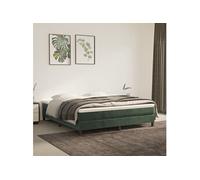 Matelas de lit à ressorts ensachés Vert foncé 160x200x20 cm347831