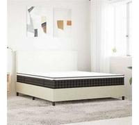 Matelas ressort 160x200 cm vidaxl accueil ferme soutien moelleux epaisseur 23 cm 5 zones housse de matelas G
