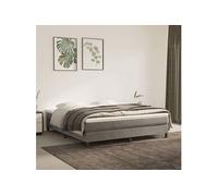 Matelas de Lit à Ressorts Ensachés Gris Foncé 140x190x20 cm Double vidaXL