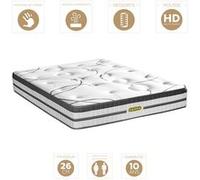 Matelas Concorde Ressorts ensachés Accueil mémoire de forme Ferme - 26cm - 180X200cm