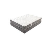 Matelas ressort 90x190 cm accueil souple soutien ferme epaisseur 24 cm 7 zones