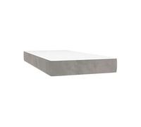 Matelas de Lit à Ressorts Ensachés Gris Foncé 140x190x20 cm Double vidaXL