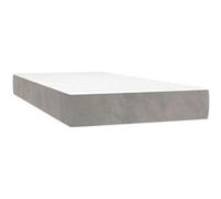 Matelas de Lit à Ressorts Ensachés Gris Foncé 140x190x20 cm Double vidaXL