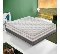 Matelas Ressorts Ensachés 180x200 cm, PARIS - Accueil Mémoire De Forme - Epaisseur 25 Cm