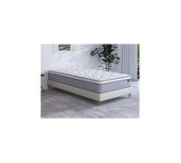 Matelas ressorts ensachés ép22cm SERENITE de DREAMEA - 90x200 - Ressort - Ferme - Blanc