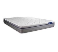 Actisom - Matelas Hybride : 140 x 190 cm - Matelas pour 2 Personnes- Épaisseur : 26 cm - Accueil de Mousse à mémoire de Forme - Soutien : Ferme - Confort : Équilibré - 7 Zones de Confort