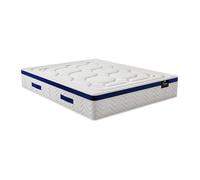 Matelas Ressorts Ensachés Mémoire de Forme Dessin Placé Marquis de Dreamea - 160x200cm - Bleu