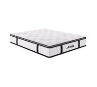 Matelas 200 x 200 cm ressorts ensachés surmatelas intégré ép.28cm - AMERICAN DREAM de YSMEE