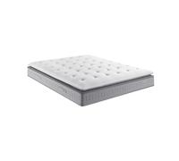 Matelas ressorts ensachés surmatelas mémoire de forme EXTENSION 140x200 - Blanc - 140 x 200 Blanc