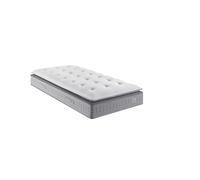 Matelas ressorts ensachés surmatelas mémoire de forme EXTENSION 90x200 - Blanc - 90 x 200 Blanc
