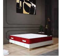 Matelas ROSSO 200x200 cm | Hauteur 25cm | Mousse Polyuréthane | Tissu 100% polyester | Finitions Premium | Confort Ferme