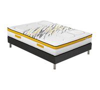 Matelas Rugby + sommier SR15 - 140x190 - Ressorts - Hauteur 29 cm - Ferme